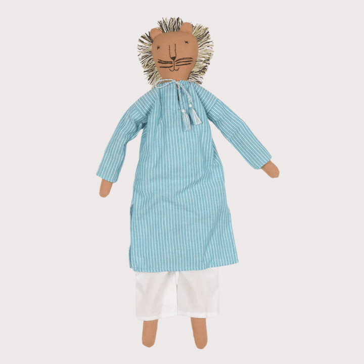 Kom the Lion Doll - Turquoise by Silaiwali at White Label Project