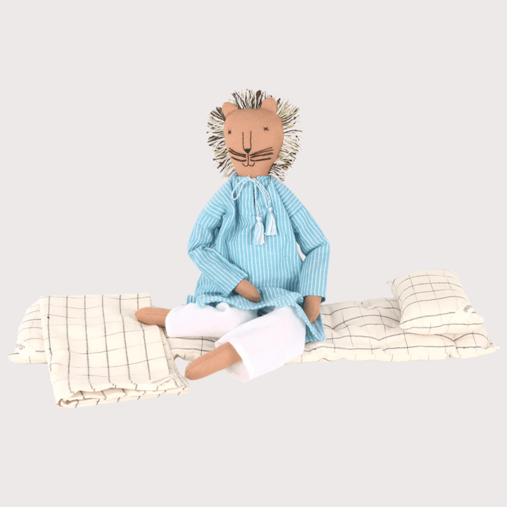 Kom the Lion Doll - Turquoise by Silaiwali at White Label Project