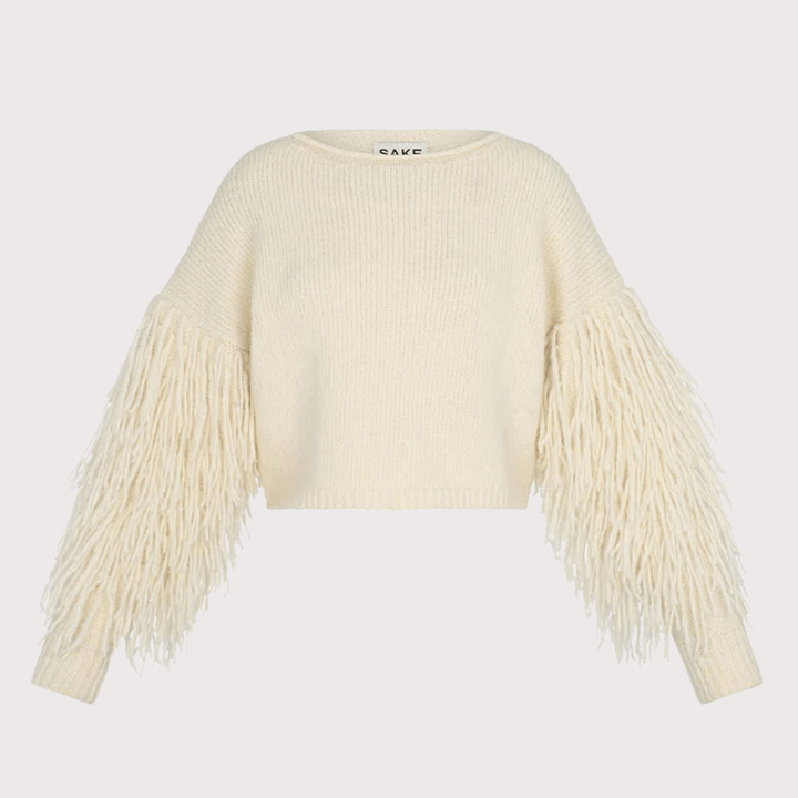 Anemona Sweater - Ecru by The Sake Project at White Label Project