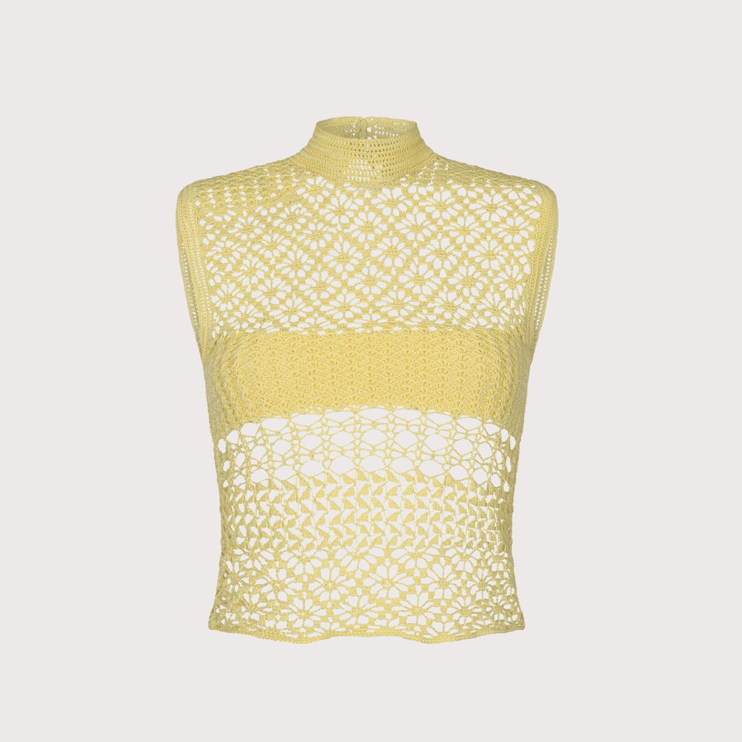 Apyu Top - Yellow by The Sake Project at White Label Project