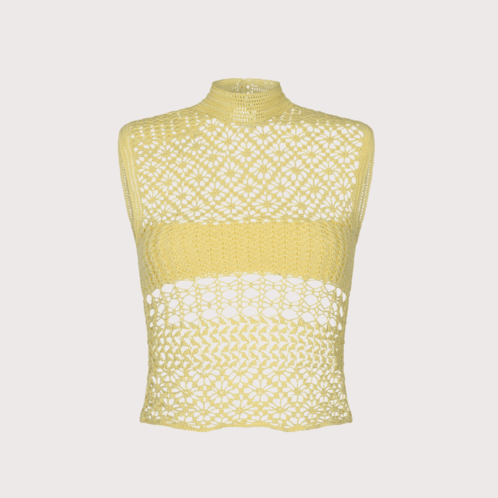 Apyu Top - Yellow by The Sake Project at White Label Project