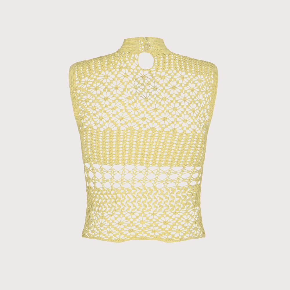 Apyu Top - Yellow by The Sake Project at White Label Project
