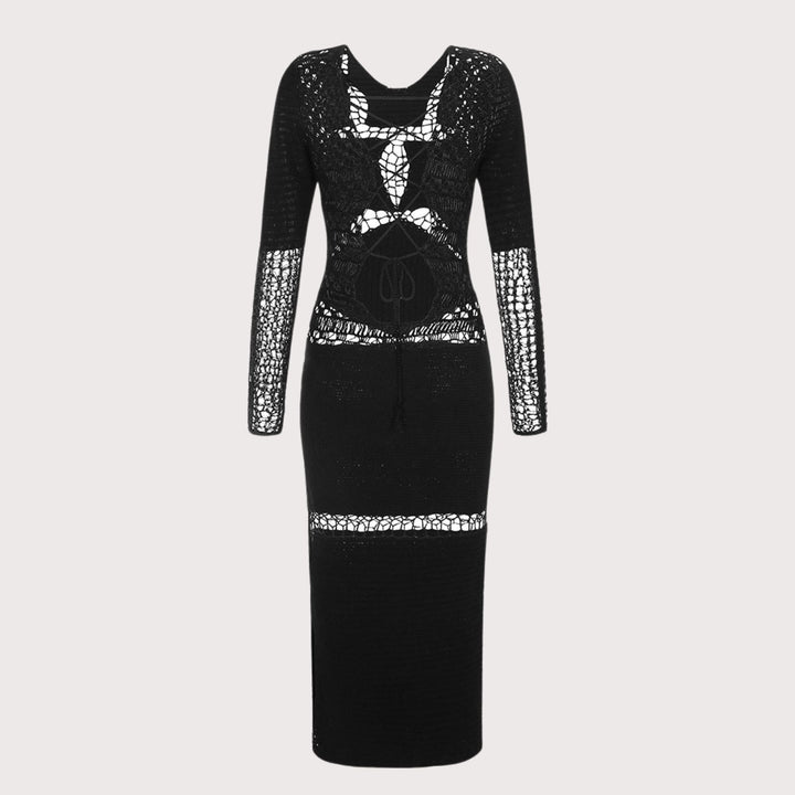 Dress Quillu - Black by The Sake Project at White Label Project