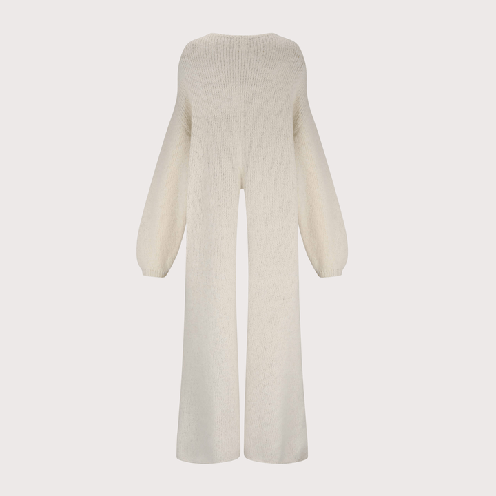 Khipu Sweater - Ecru by The Sake Project at White Label Project