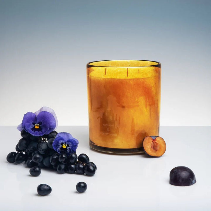 POETRY HOME x YAKUSH Candle - Amber/Large by Yakush at White Label Project