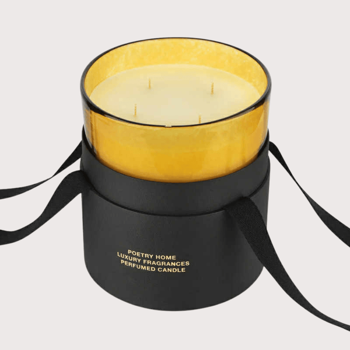 POETRY HOME x YAKUSH Candle - Amber/Large by Yakush at White Label Project