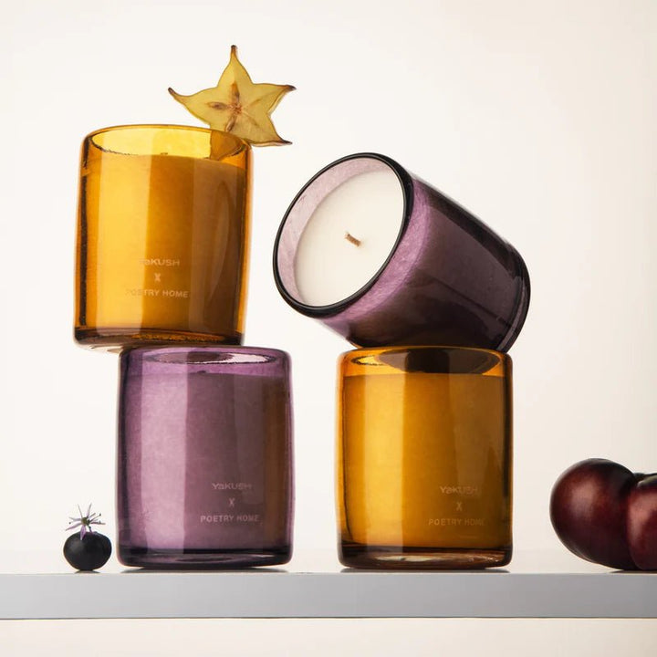 POETRY HOME x YAKUSH Candle - Amber/Small by Yakush at White Label Project