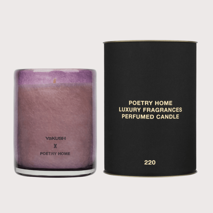 POETRY HOME x YAKUSH Candle - Plum/Small by Yakush at White Label Project