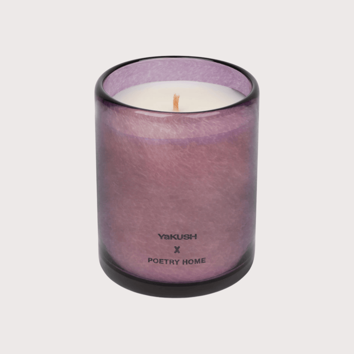 POETRY HOME x YAKUSH Candle - Plum/Small by Yakush at White Label Project