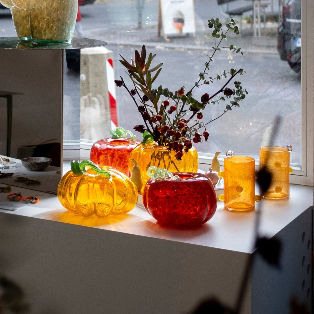 Pumpkin Vase - Orange by Yakush at White Label Project