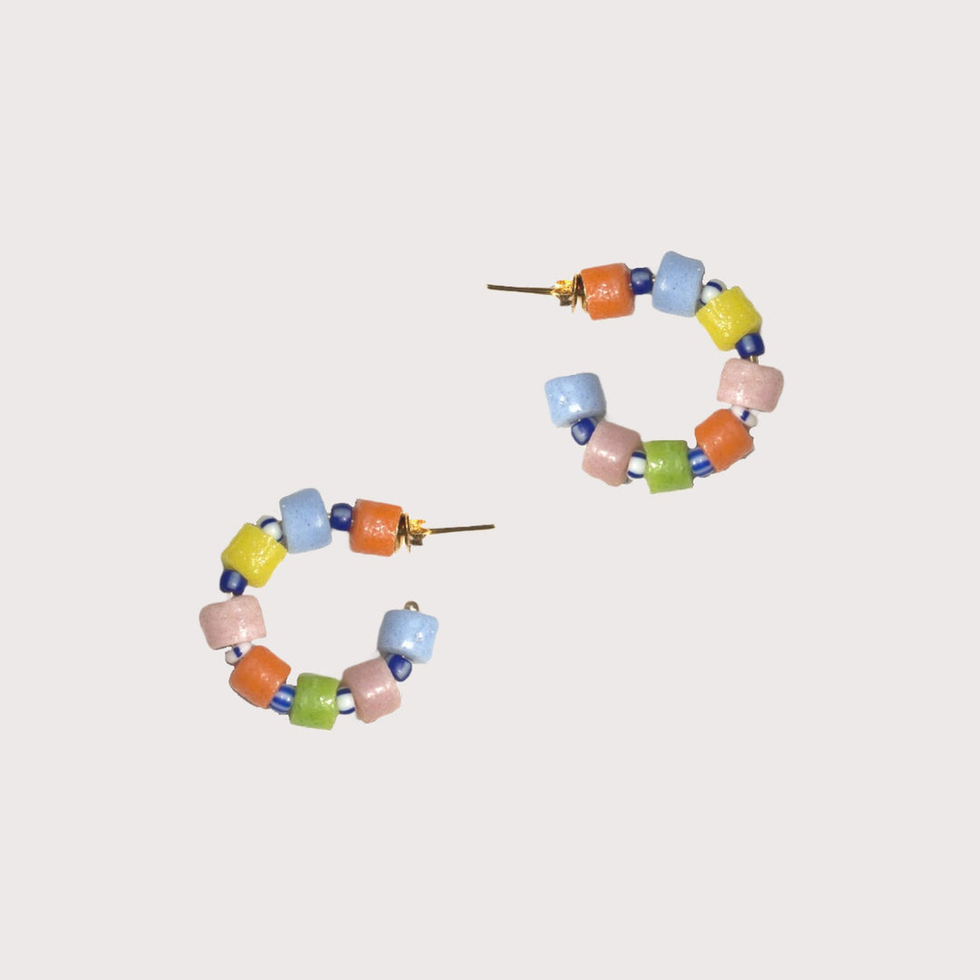Ada Mini Hoops — Multicolor by Aketekete at White Label Project