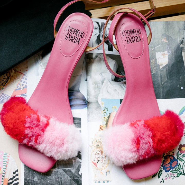 Alpaca Carpet Pumps — Pink by Cornelio Borda at White Label Project