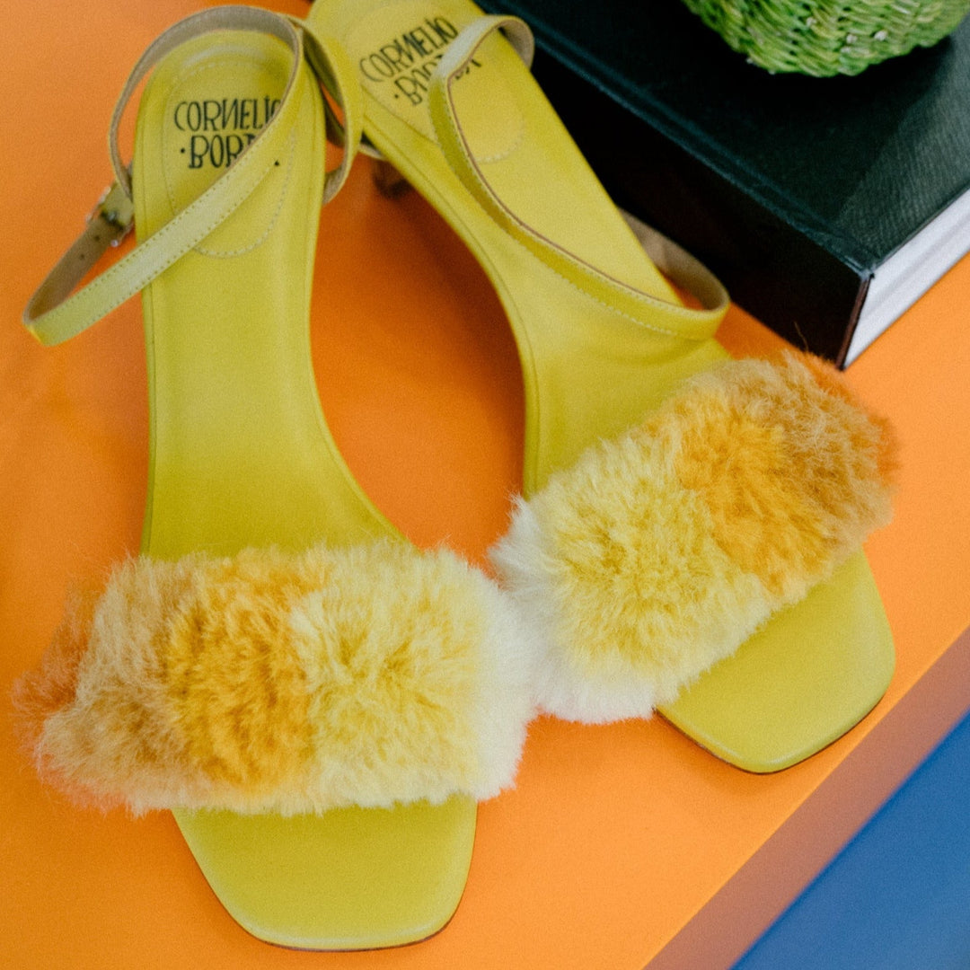 Alpaca Carpet Pumps — Yellow by Cornelio Borda at White Label Project