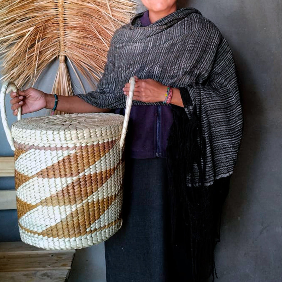 Tlama basket by Ensamble Artesano at White Label Project