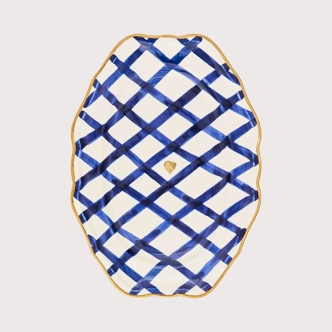 Oval Plate — Checkered by Gunia Project at White Label Project