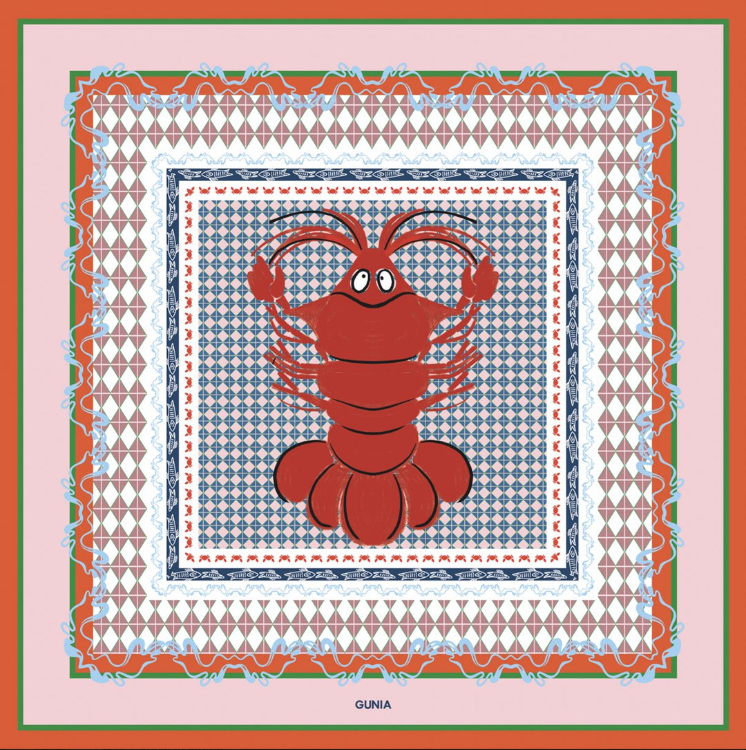 Silk Scarf — Crawfish by Gunia Project at White Label Project