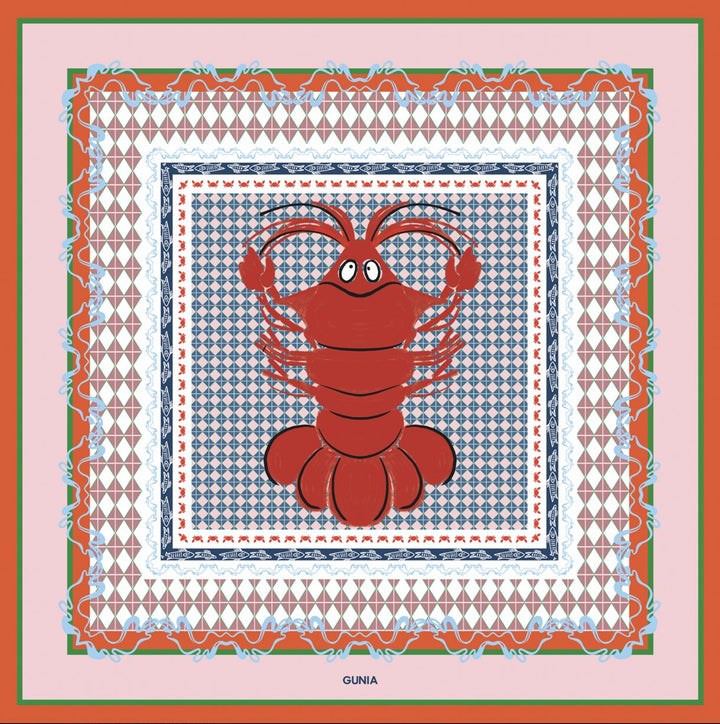 Silk Scarf — Crawfish by Gunia Project at White Label Project