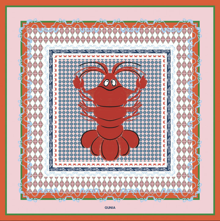 Silk Scarf — Crawfish by Gunia Project at White Label Project