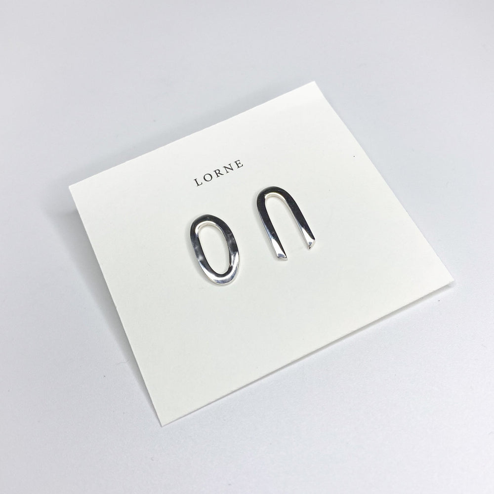 Paired Earrings — Silver by Lorne at White Label Project