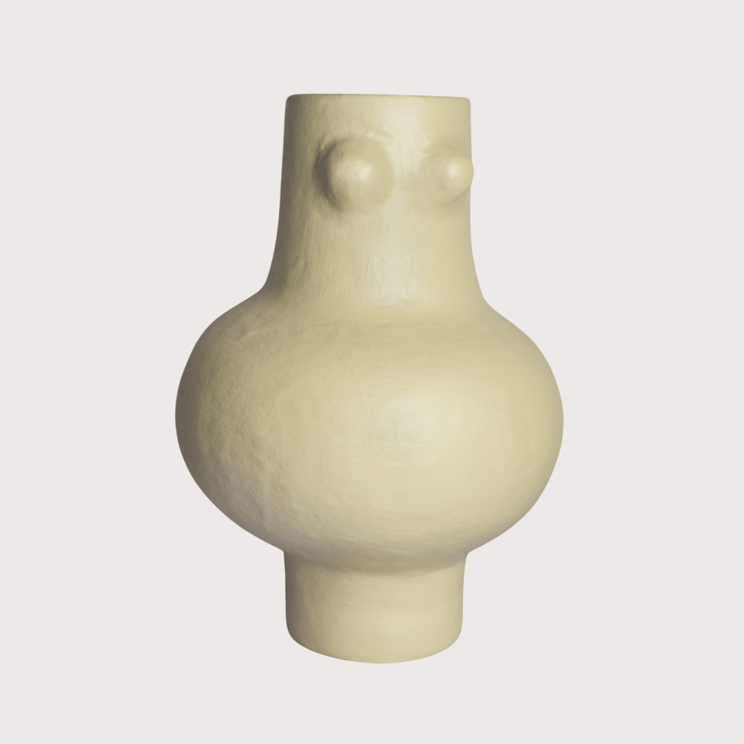 Germana Vase - beige by M.A at White Label Project