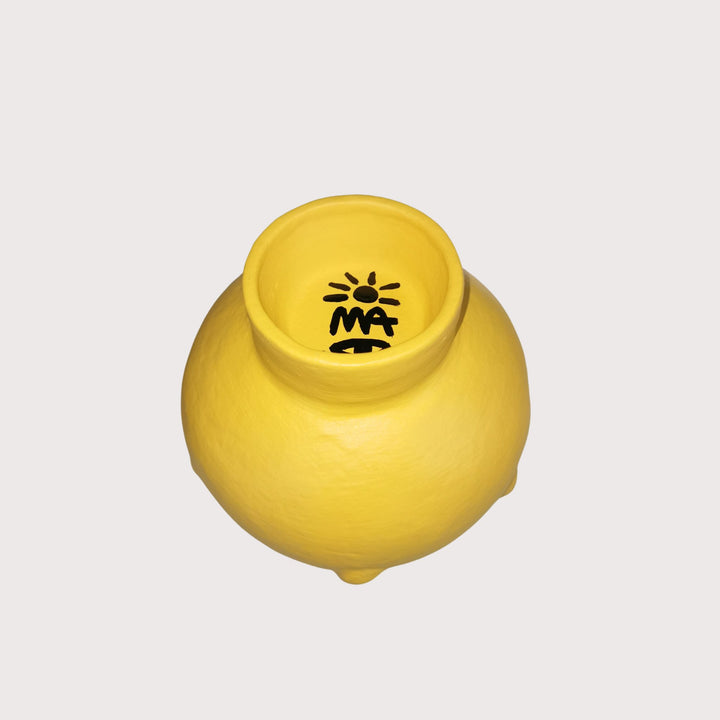 Rufina Vase - yellow by M.A at White Label Project