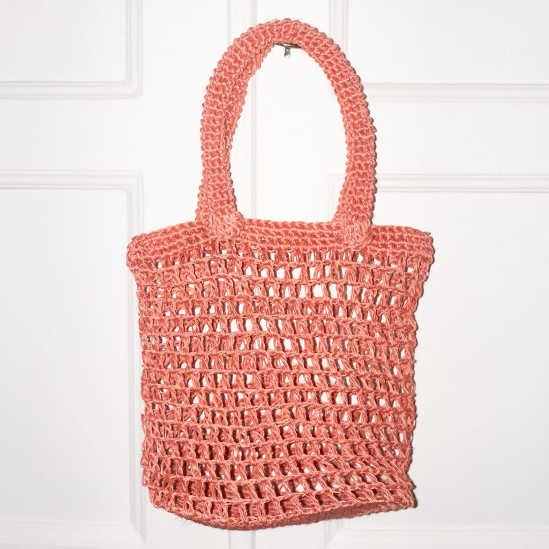 Fique Tote Dina Moreno Mini — Pink by Matamba at White Label Project