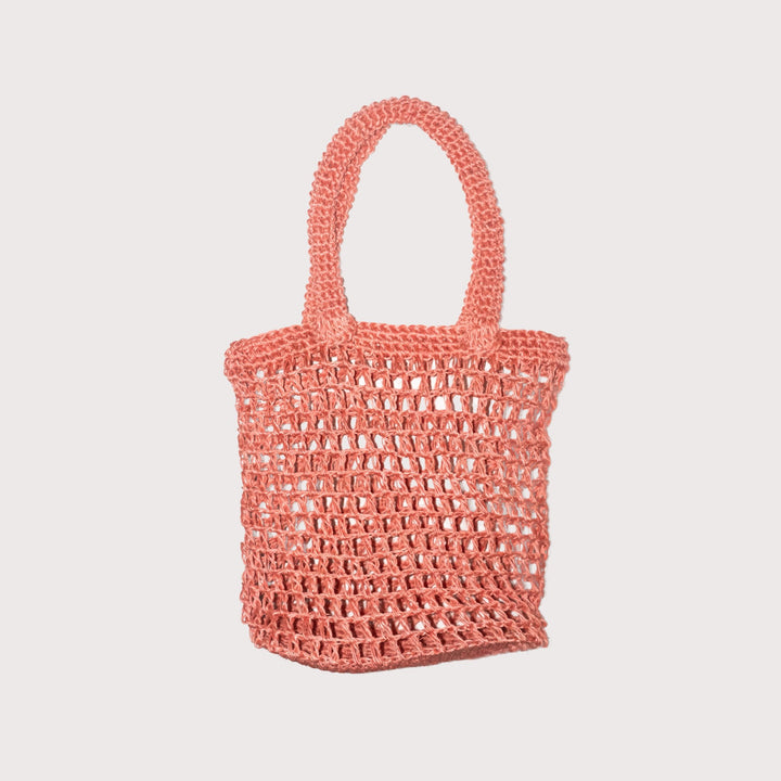 Fique Tote Dina Moreno Mini — Pink by Matamba at White Label Project