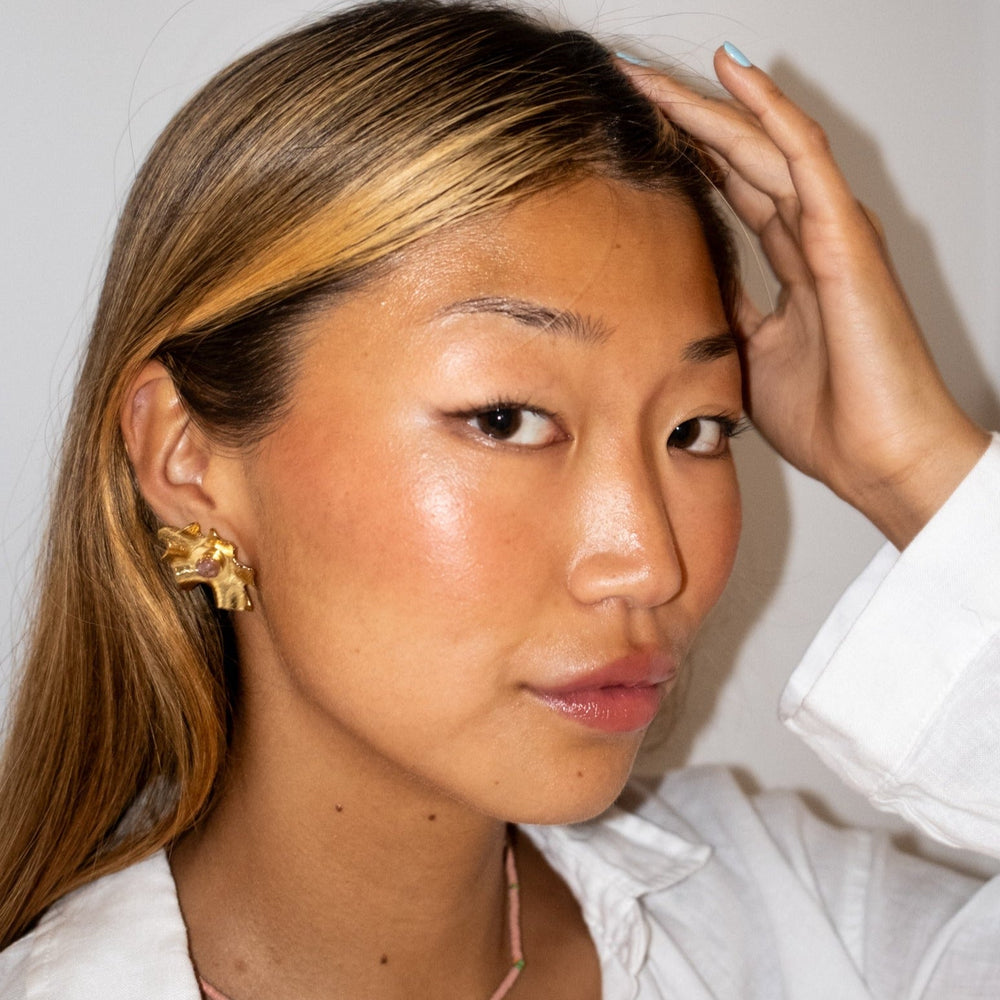 Coral Discosoma Earrings — Small by Mola Sasa at White Label Project