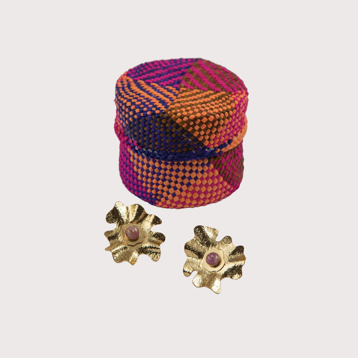 Coral Discosoma Earrings — Small by Mola Sasa at White Label Project
