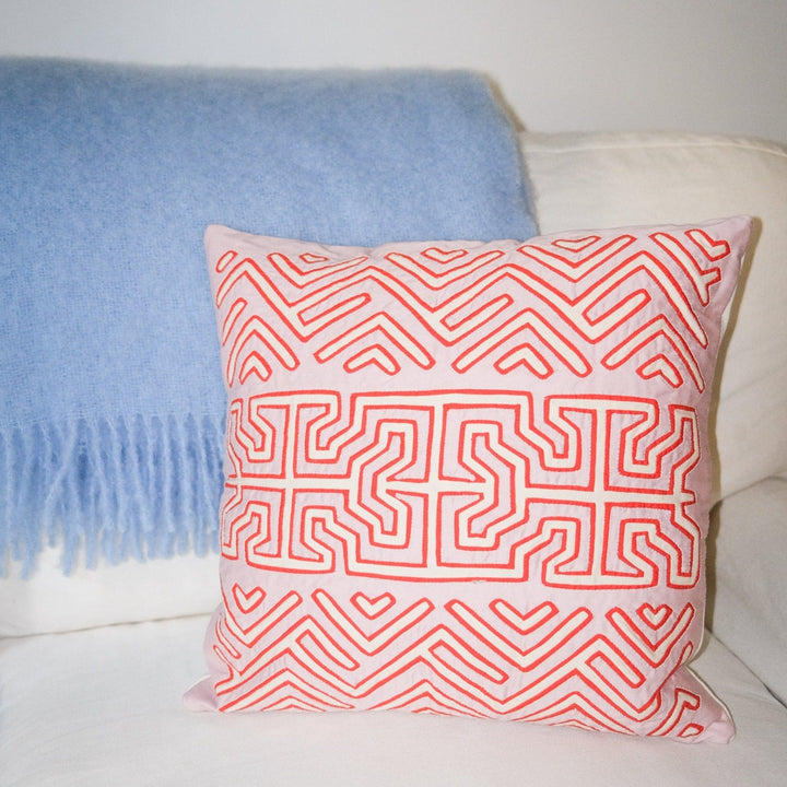 Kuna Cushion Coral by Mola Sasa at White Label Project