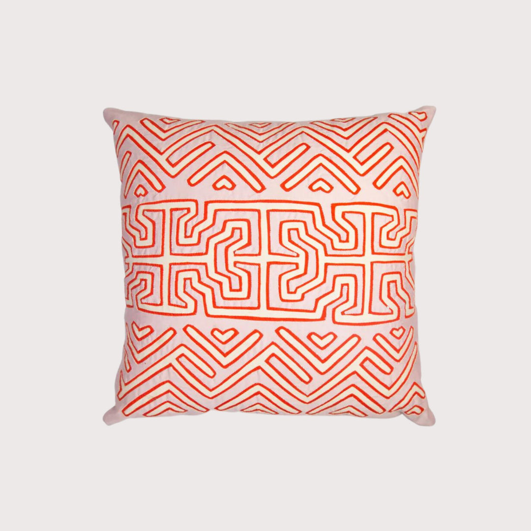 Kuna Cushion Coral by Mola Sasa at White Label Project