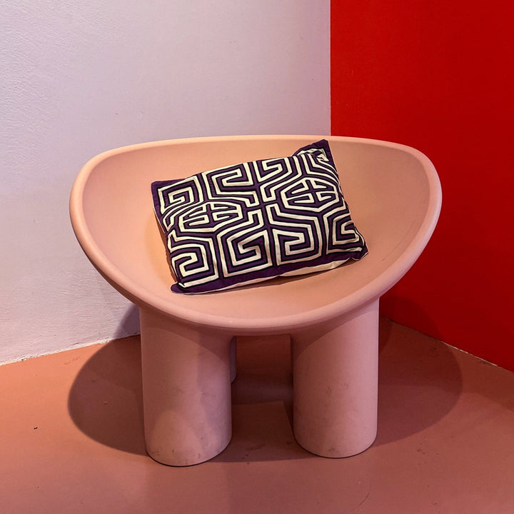 Kuna Cushion Purple by Mola Sasa at White Label Project
