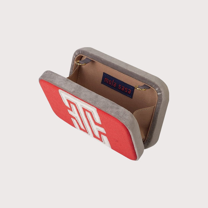 Paseo Coral Box Clutch by Mola Sasa at White Label Project