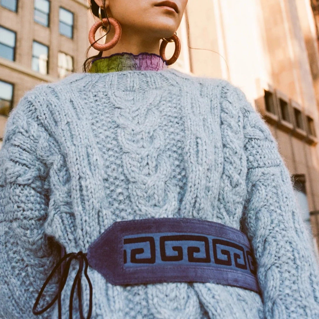 Sendero Kuna Belt — Purple / Lilac by Mola Sasa at White Label Project