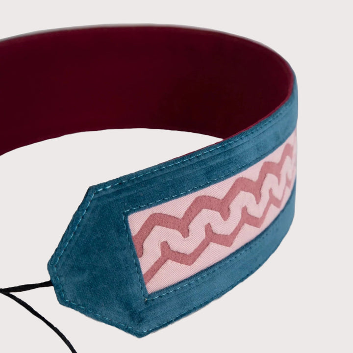 Sendero Kuna Belt — Turquoise by Mola Sasa at White Label Project