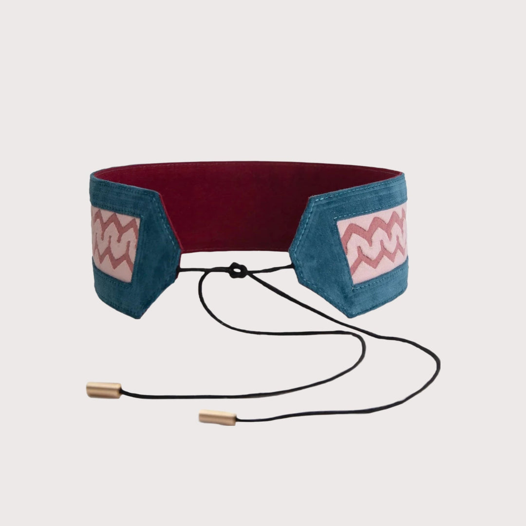 Sendero Kuna Belt — Turquoise by Mola Sasa at White Label Project