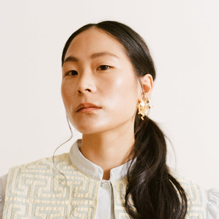 Sol y Luna Earrings — Large by Mola Sasa at White Label Project