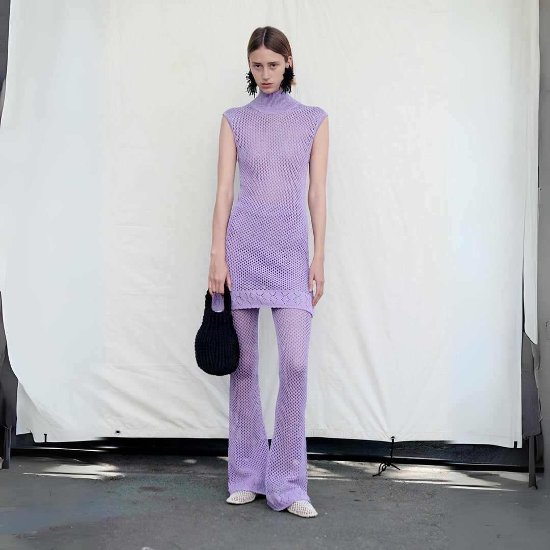 Net Pants Lavender by Mozhdeh Matin at White Label Project