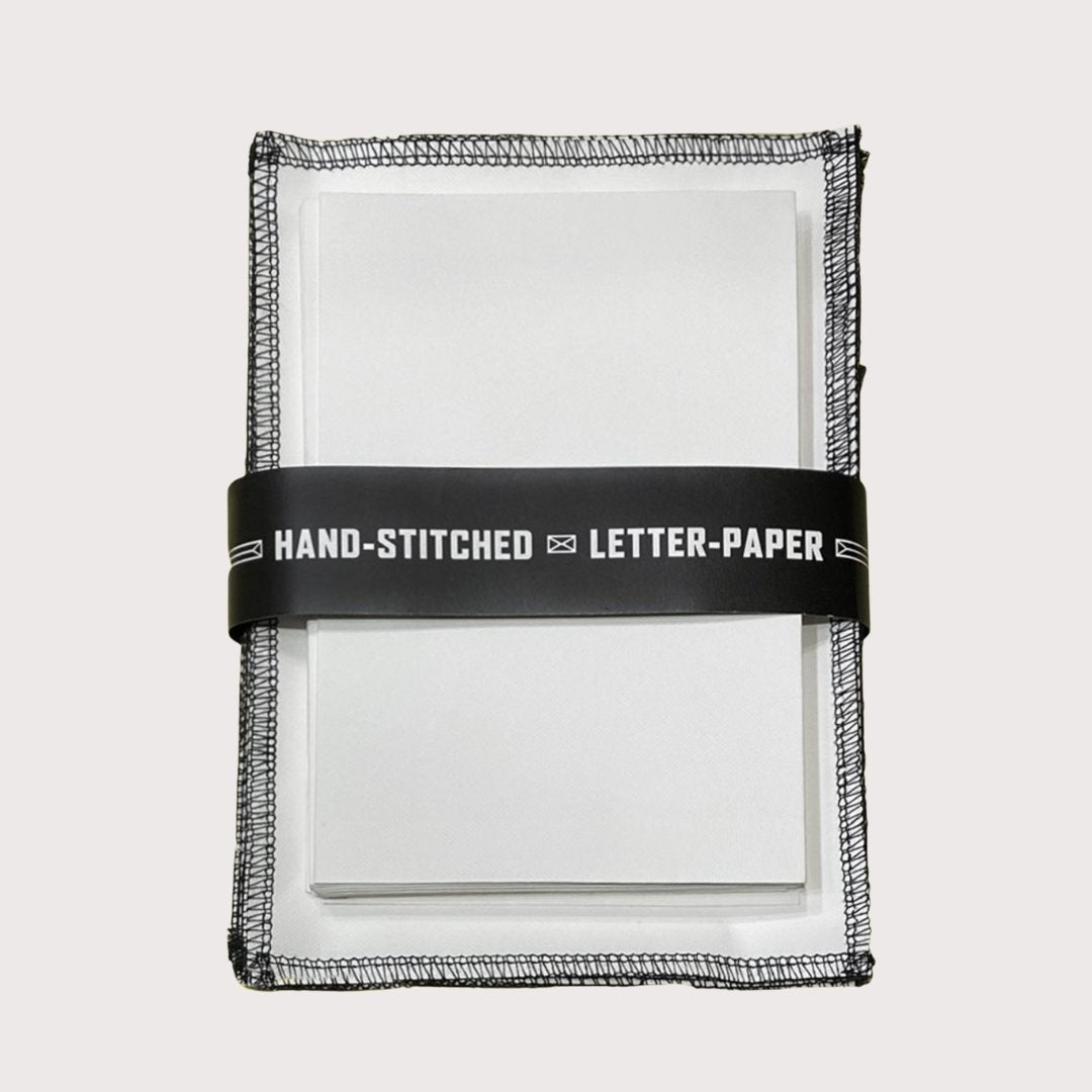 Hand Stitched Letter Paper — White by Obataimu at White Label Project