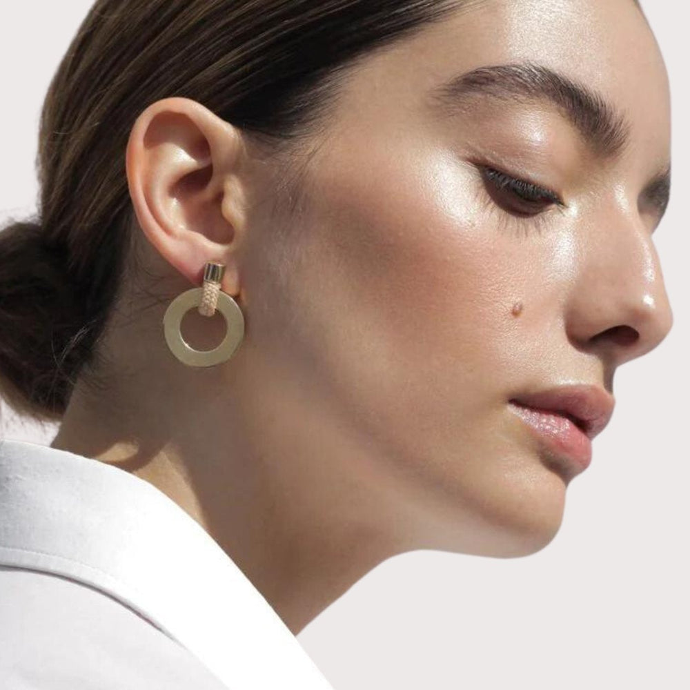 Noor Earrings — Beige by Pichulik at White Label Project