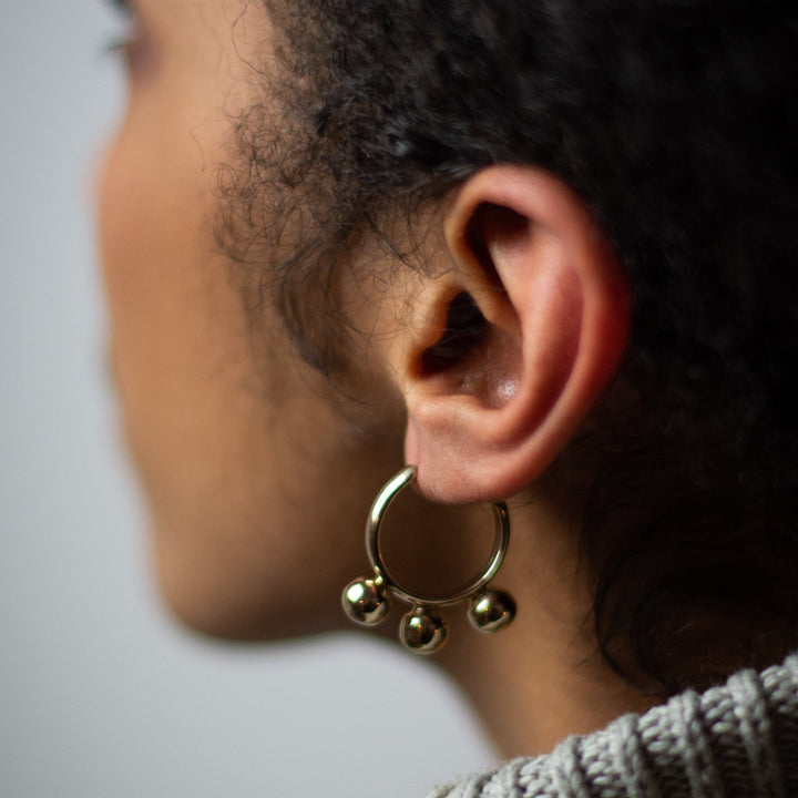 Samba Hoop Earrings by Pichulik at White Label Project