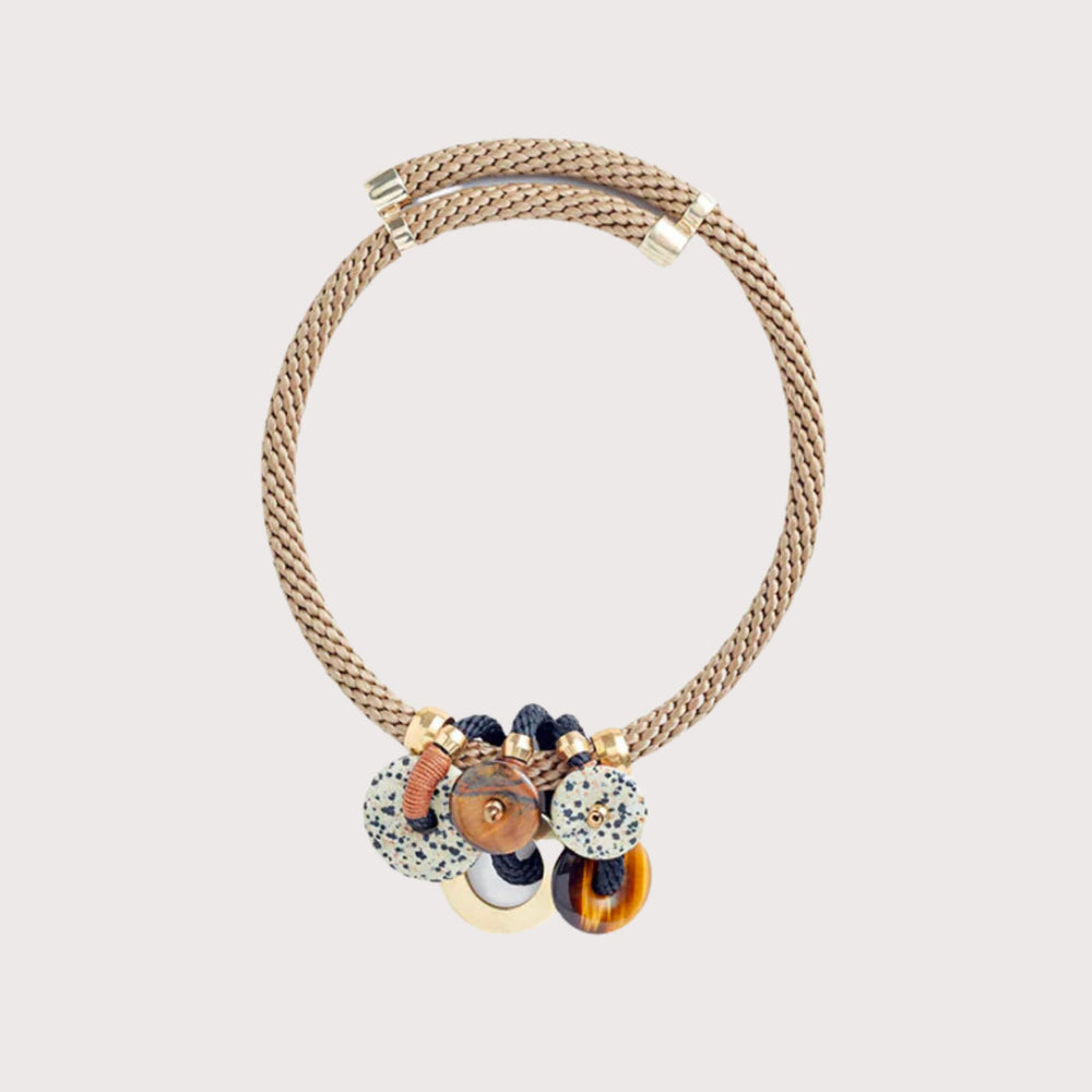 Satya Necklace - beige by Pichulik at White Label Project
