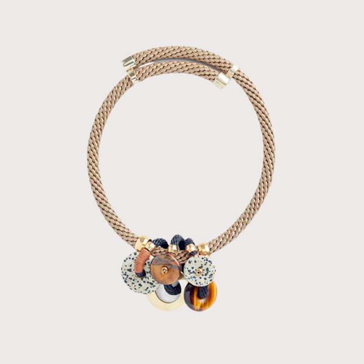 Satya Necklace - beige by Pichulik at White Label Project