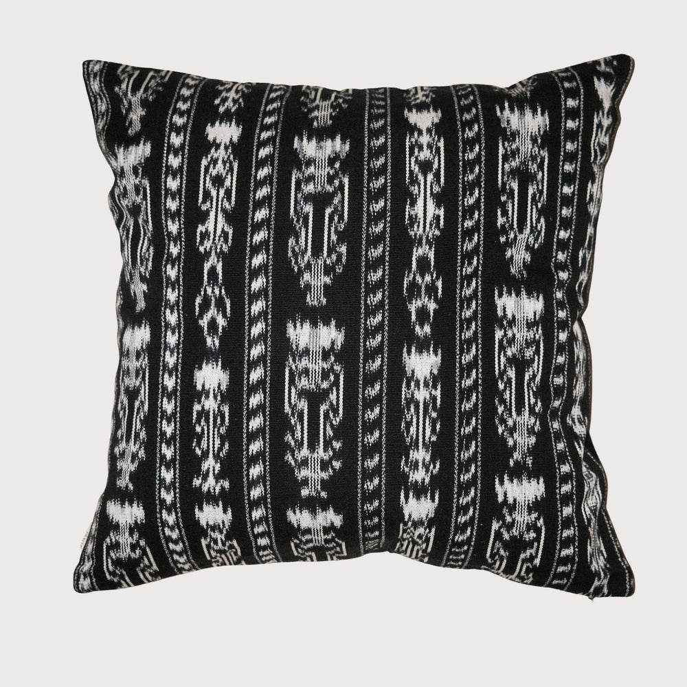 Ikat cushion - black by Pixan at White Label Project