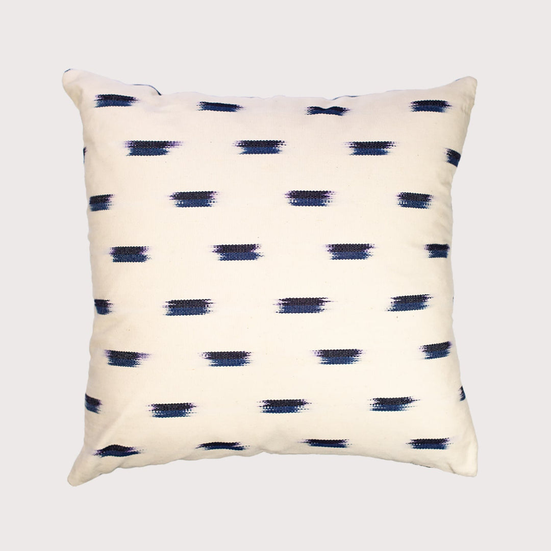 Ikat cushion - blue dots by Pixan at White Label Project