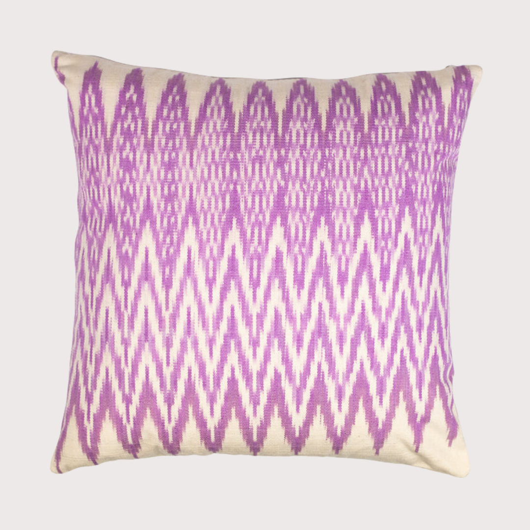 Ikat cushion - lilac by Pixan at White Label Project