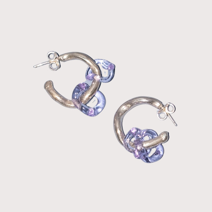 Onda Lila Earrings by Studio Conchita at White Label Project