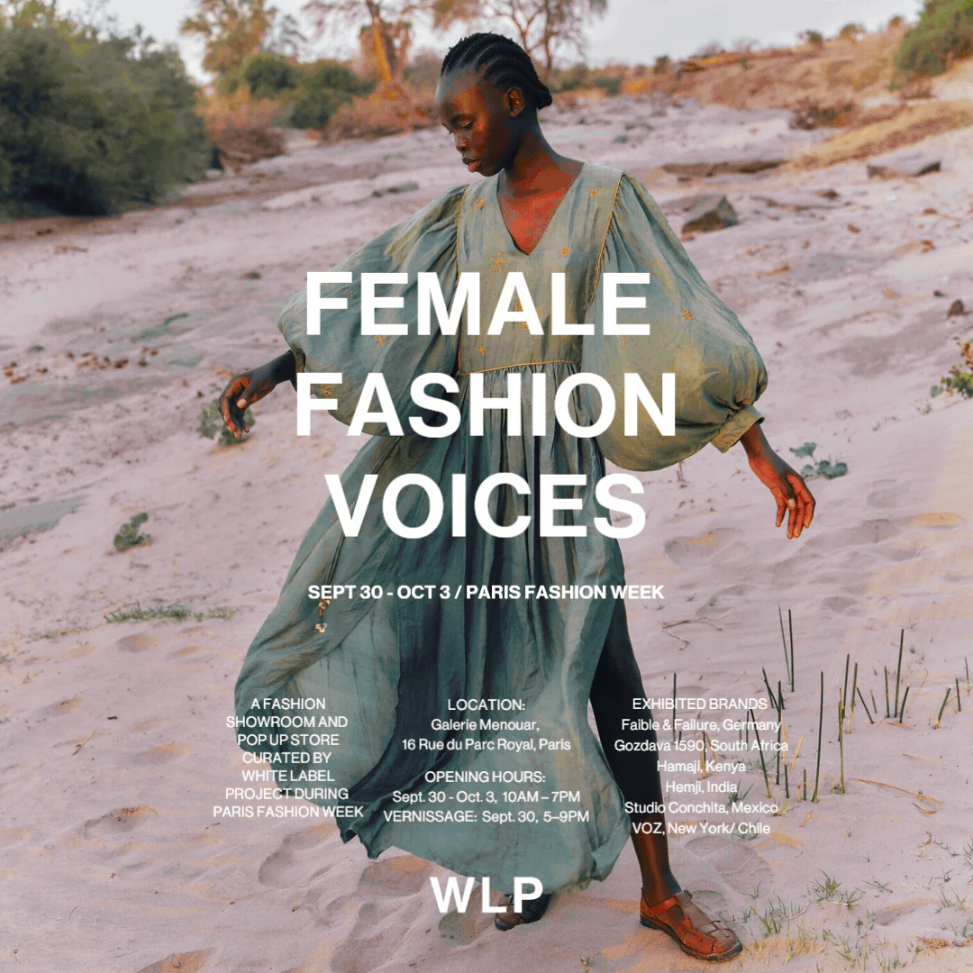 Female Fashion Voices showroom at Paris Fashion Week, Sept. 30 - Oct. 3, 2026