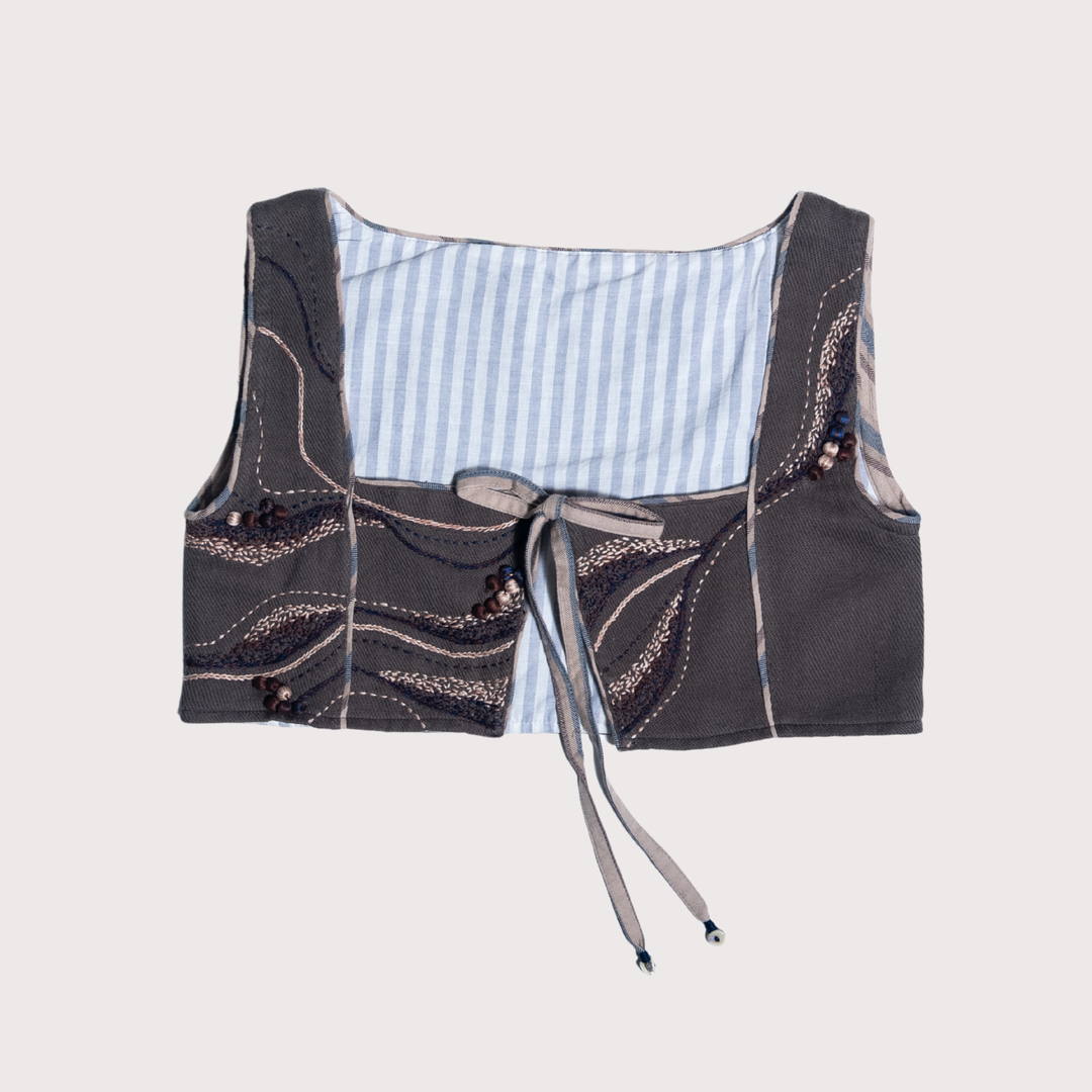 Unquiet Tie-up Blouse