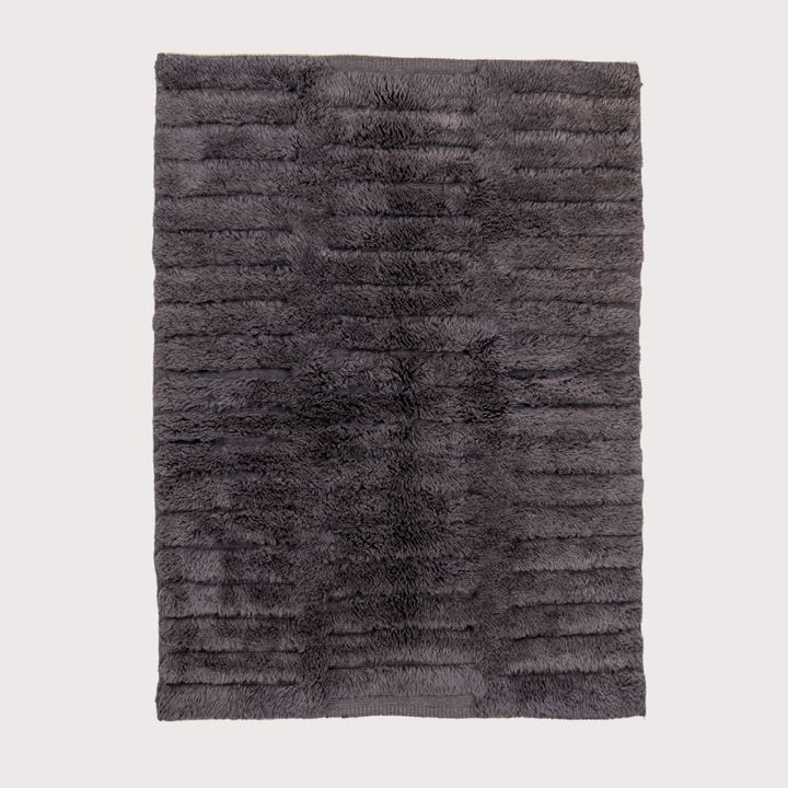 Wide Broken Lines Rug - Grey